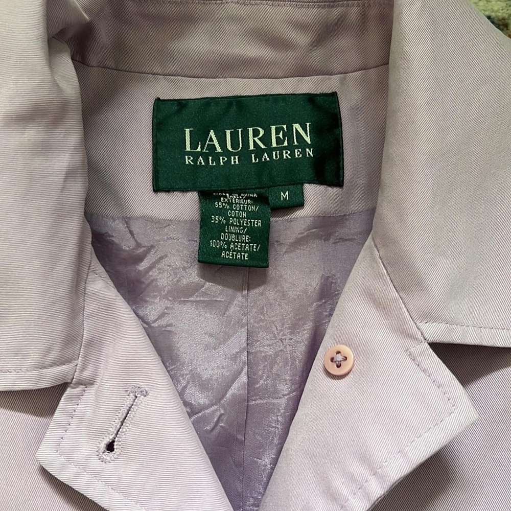 Purple Ralph Lauren rain coat